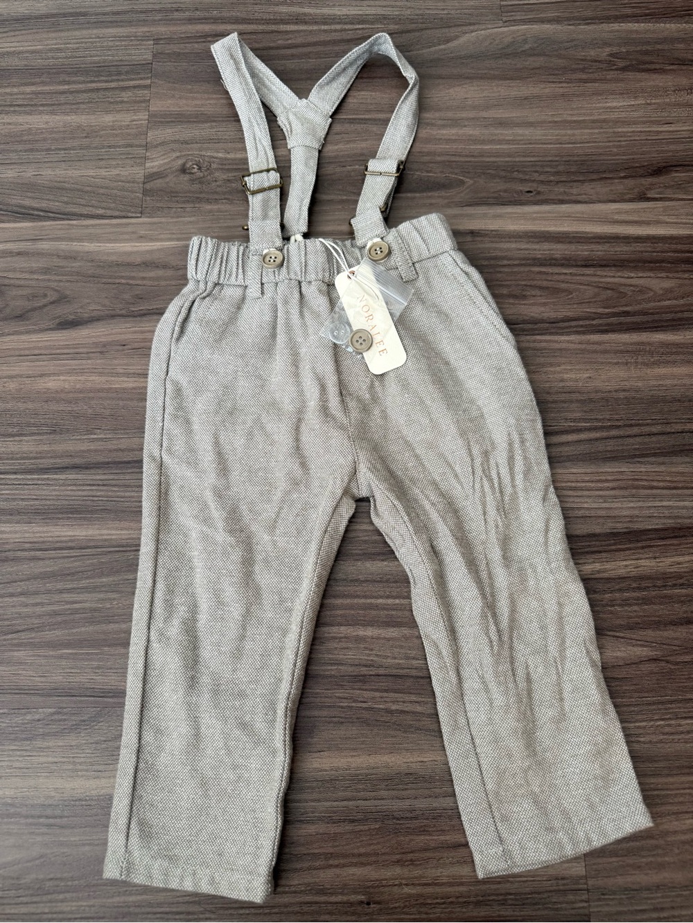 Baby Boy 6 month Noralee Suspender Pants in Eucalyptus New With Tags